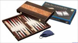 Backgammon kassette Korfu groot