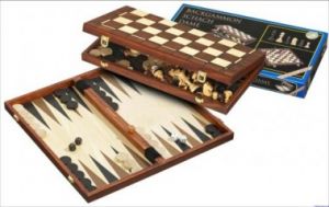 Schaak/Dam/Backgammon kassette