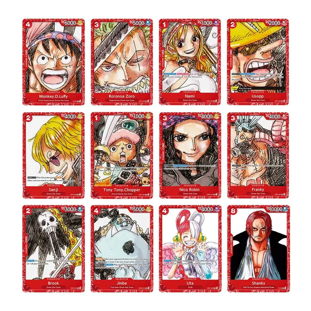 BANDAI | One Piece Card Game: Clear Card Case - Standaard Rood | Accessoire | Leeftijd 6 | 2 spelers | 20-30 minuten speeltijd