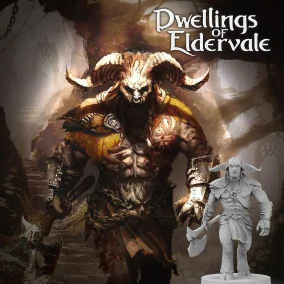 Dwellings of Eldervale: Minotaur, Shapeshifter Oracle Hex Tile Bundel