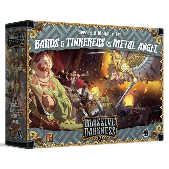 Massive Darkness 2: Heroes & Monster Set – Bards & Tinkerers vs Metal Angel