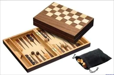 Schaak-Backgammon kassette